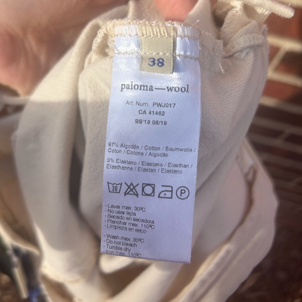 Paloma Wool Cream Pants - Picture 5 of 6